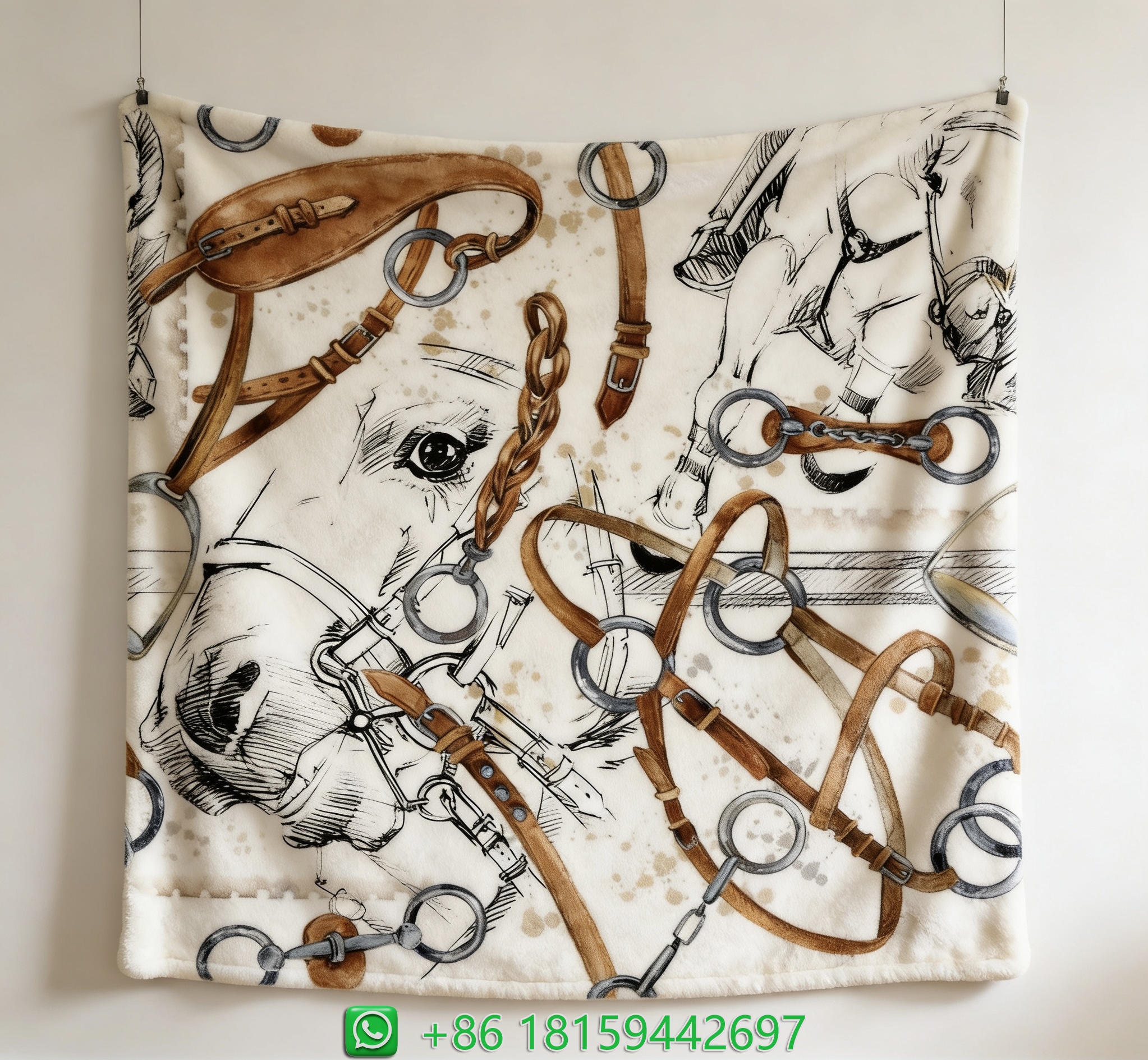 Hermes Throw Blankets